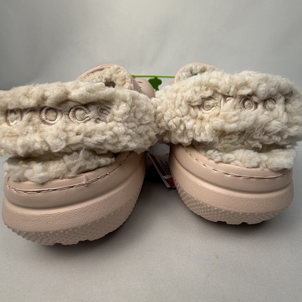 Croc's Classic Fleece Lining Pumice Beige Clog Women's Size 8/ Men's‎ Size 6 NEW - Picture 3 of 10